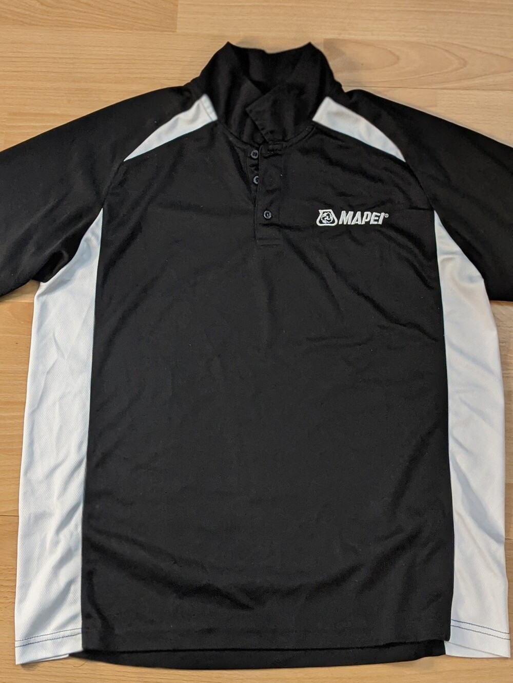 Black Men's Polo with Subtle Embroidered Logo